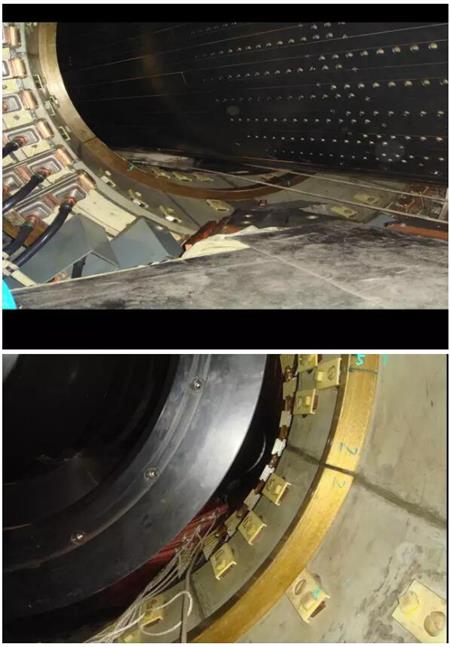 保持轉子中心軸線比定子鐵芯軸線略高0.5~2mm 保持轉子中心軸線比定子鐵芯軸線略高0.5~2mm